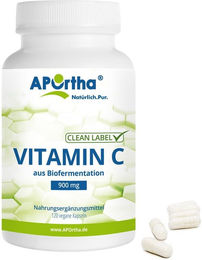 APOrtha Vitamin C Kapseln 900 mg vegan ohne Zusatzstoffe – Bild 1 von 1