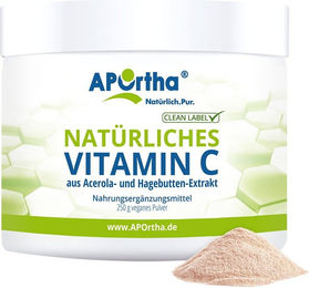 APOrtha Vitamin C Pulver aus Acerola und Hagebutte Bio Vegan ohne Zusatzstoffe – Bild 1 von 1