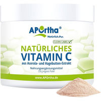 Produktbild von APOrtha Vitamin C Pulver aus Acerola und Hagebutte Bio Vegan ohne Zusatzstoffe