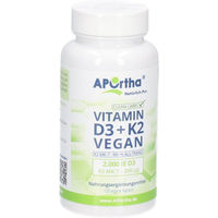 Produktbild von APOrtha Vitamin D3 2000 IE und Vitamin K2 MK-7 Cyclo 200 µg Kapseln vegan 120 Stück