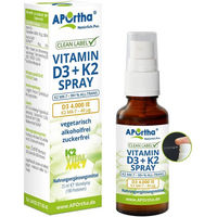 Produktbild von APOrtha Vitamin D3 4000 IE und Vitamin K2 MK-7 40 µg Mundspray vegetarisch zuckerfrei bio für Erwachsene