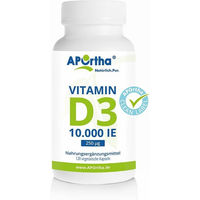 Produktbild von APOrtha Vitamin D3 Depot Kapseln 10000 IE vegetarisch ohne Zusatzstoffe 120 Stück