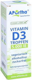 Aportha Vitamin D3 Tropfen 5000 IE bio vegetarisch ohne Zusatzstoffe – Bild 1 von 1