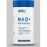 Produktbild von Applied Nutrition NAD+ Resveratrol Kapseln vegan ohne Gelatine 60 Stück