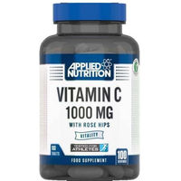 Produktbild von Applied Nutrition Vitamin C mit Hagebutte und Acerola Tabletten 100 Stück