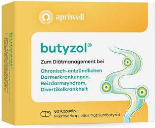 Apriwell Butyzol Mikroverkapseltes Natriumbutyrat Kapseln vegan glutenfrei laktosefrei 60 Stück – Bild 1 von 1