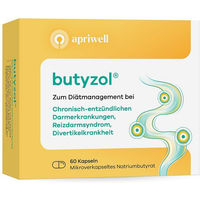 Produktbild von Apriwell Butyzol Mikroverkapseltes Natriumbutyrat Kapseln vegan glutenfrei laktosefrei 60 Stück