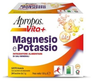 APROPOS Magnesio Potassio Pulver mit Orangengeschmack glutenfrei und laktosefrei 24 Beutel à 5 g – Bild 1 von 1