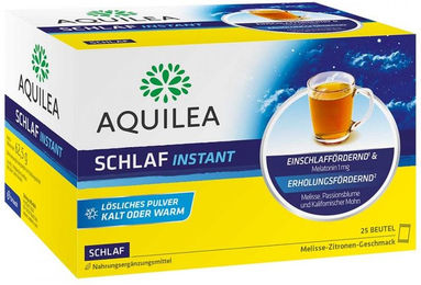 Aquilea Schlaf Instant Pulver vegan laktosefrei glutenfrei ohne Zusatzstoffe 25 Beutel – Bild 1 von 2