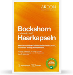 Arcon Bockshorn Mikronährstoff Haarkapseln mit Zink Biotin und Selen für Frauen 180 Kapseln – Bild 1 von 1
