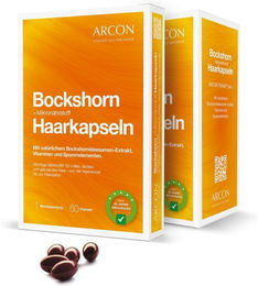 Arcon Bockshorn und Mikronährstoff Haarkapseln mit Zink, Biotin und Selen für Frauen, 120 Kapseln – Bild 1 von 2