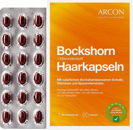 Arcon Haarkapseln mit Bockshornklee, Zink, Biotin und Selen 60 Kapseln – Bild 1 von 1