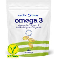 Produktbild von Arctic Blue Omega 3 Algenöl DHA vegan ohne Zusatzstoffe Kapseln