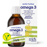 Produktbild von Arctic Blue Omega 3 Kapseln mit Algenöl und Leinsamenöl vegan glutenfrei