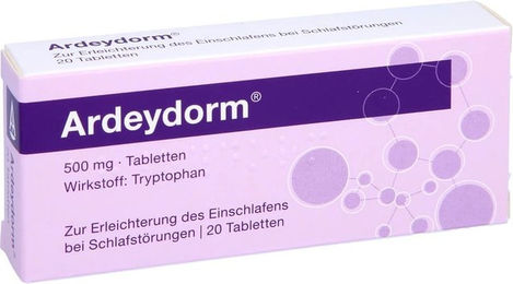 Ardeypharm Ardeydorm Tabletten mit Tryptophan glutenfrei laktosefrei 20 Stück – Bild 1 von 2