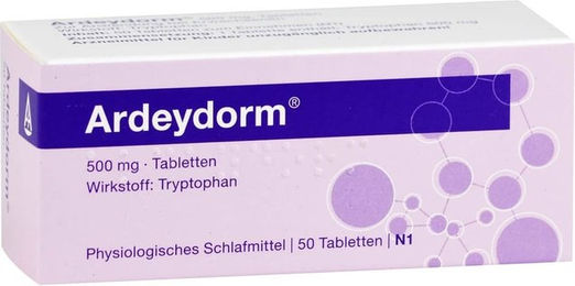Ardeypharm Ardeydorm Tabletten mit Tryptophan glutenfrei laktosefrei ohne Zusatzstoffe 50 Stück – Bild 1 von 2