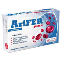 Produktbild von Arife Plus Aristeia Farmaceutici Vitamin B12 Bisglycinat Kapseln glutenfrei für Erwachsene, Schwangere und Stillende, 30 Kapseln