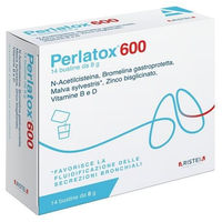 Produktbild von Aristeia Farmaceutici PERLATOX 600 mit Bromelain glutenfrei 14 Sticks