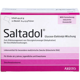 Aristo Pharma Saltadol Glucose-Elektrolyt-Mischung Pulver vegan glutenfrei laktosefrei 12 Stück – Bild 1 von 4