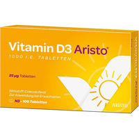 Produktbild von Aristo Pharma Vitamin D3 Tabletten 1000 I.E. 100 Stück für Erwachsene