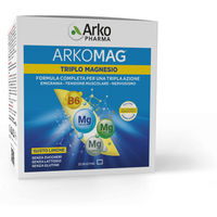 Produktbild von Arkopharma Arkomag Triplo Magnesio Pulver Vegan Laktosefrei Glutenfrei 20 Beutel