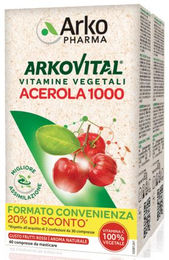Arkopharma Arkovital Acerola 1000 Lutschtabletten ohne Zusatzstoffe 60 Stück – Bild 1 von 1