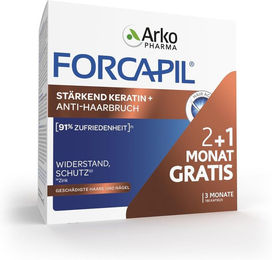 Arkopharma FORCAPIL Haar-Vitamine Kapseln mit Keratin vegan 180 Stück – Bild 1 von 4