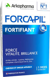 Arkopharma Forcapil Haare und Nägel Kapseln mit Zink, Biotin und Selen, 60 Kapseln – Bild 1 von 1