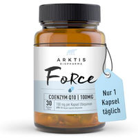 Produktbild von Arktis BioPharma Force Q10 Kapseln mit 100 mg Ubiquinon, 30 Stück, vegan und laktosefrei
