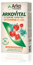 ARKVITAL Vitamin C + D3 Brausetabletten mit Acerola und Hagebutte, 20 Stück, glutenfrei, für Kinder und Erwachsene – Bild 1 von 1