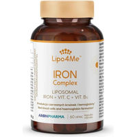 Produktbild von AronPharma Lipo4Me Iron Complex Liposomales Eisen Nahrungsergänzungsmittel Vegan 60 Kapseln