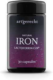art´gerecht NATURAL IRON Eisen Kapseln vegetarisch glutenfrei laktosefrei ohne Zusatzstoffe für Frauen Sportler sowie Schwangere und Stillende – Bild 1 von 1