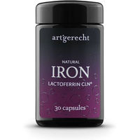 Produktbild von art´gerecht NATURAL IRON Eisen Kapseln vegetarisch glutenfrei laktosefrei ohne Zusatzstoffe für Frauen Sportler sowie Schwangere und Stillende