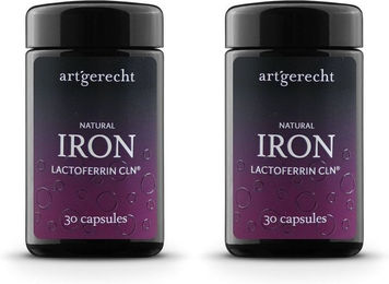 art´gerecht NATURAL IRON Eisen Kapseln vegetarisch glutenfrei laktosefrei ohne Zusatzstoffe für Frauen Sportler sowie Schwangere und Stillende – Bild 1 von 1