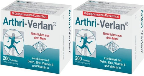 Arthri-Verlan Grünlippmuschel-Konzentrat von Verla-Pharm Tabletten glutenfrei zuckerfrei laktosefrei – Bild 1 von 1