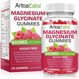 ArtoaLabs Magnesium Bisglycinat Gummis zuckerfrei für Sportler 120 Stück – Bild 1 von 3