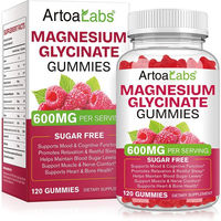 Produktbild von ArtoaLabs Magnesium Bisglycinat Gummis zuckerfrei für Sportler 120 Stück