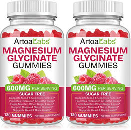 ArtoaLabs Magnesium Bisglycinat Gummis zuckerfrei und vegan für Sportler 120 Stück – Bild 1 von 3