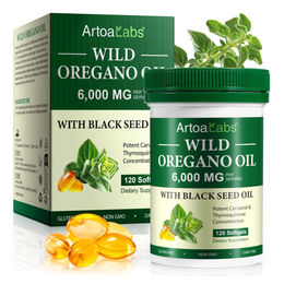 ArtoaLabs Wildes Oregano Öl mit Schwarzkümmelöl und Carvacrol sowie Thymochinon hochdosiert 120 Kapseln – Bild 1 von 4