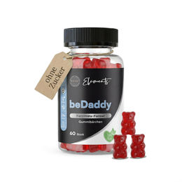 Asbirg beDaddy Fertilitäts-Formel Gummis für Männer mit Maca, L-Carnitin, Zink, Selen, L-Arginin und Q10, 60 Stück, vegan und glutenfrei – Bild 1 von 6