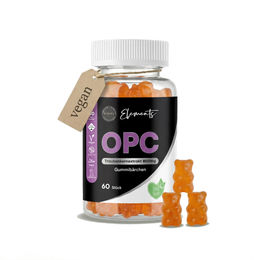 Asbirg OPC Traubenkernextrakt Gummis 440 mg mit Vitamin C 60 Stück Vegan Halal Glutenfrei – Bild 1 von 8