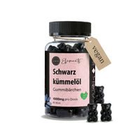 Produktbild von Asbirg Schwarzkümmelöl Gummis Vegan Halal Glutenfrei 60 Stück