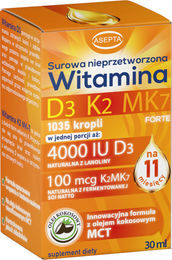 ASEPTA Vitamin D3+K2 MK7 forte Tropfen 30 ml – Bild 1 von 1