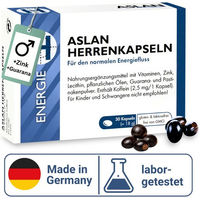 Produktbild von ASLAN Herrenkapseln Männer-Komplex mit Zink und Kürbiskernöl glutenfrei und laktosefrei