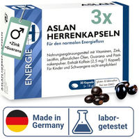 Produktbild von ASLAN Herrenkapseln Männer-Komplex mit Zink und Kürbiskernöl glutenfrei und laktosefrei