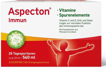 Aspecton Immun Trinkampullen zuckerfrei glutenfrei laktosefrei – Bild 1 von 2
