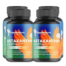 Astaxanthin 8 mg hochdosiert von Supplenatura mit AstRhein Quellwasser Extraktion, 520 Kapseln, vegan, glutenfrei und laktosefrei – Bild 1 von 5
