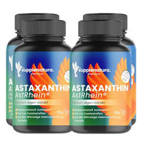 Produktbild von Astaxanthin 8 mg hochdosiert von Supplenatura mit AstRhein Quellwasser Extraktion, 520 Kapseln, vegan, glutenfrei und laktosefrei