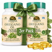 Produktbild von Athina Bio Oregano Öl Kapseln Vegan 100 mg 2 x 60 Stück