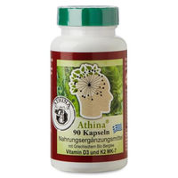 Produktbild von Athina Griechisches Eisenkraut Kapseln mit Bacopa Monnieri und Ginkgo Biloba Vegan Bio Glutenfrei Laktosefrei 90 Stück
